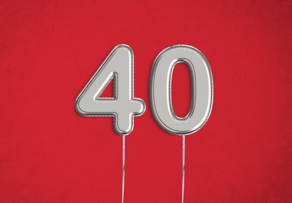 Luftballon Zahlen 40