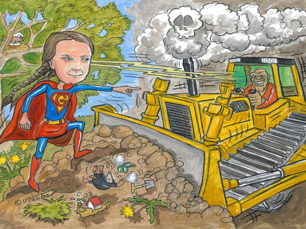 Illustration zu Voehls Welt: B wie beschränkt