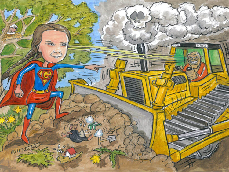 Illustration zu Voehls Welt: B wie beschränkt